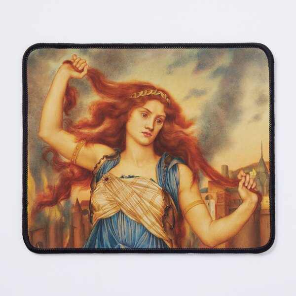 Item preview, Cassandra in front of the burning city of Troy designed and sold by Zanimations.