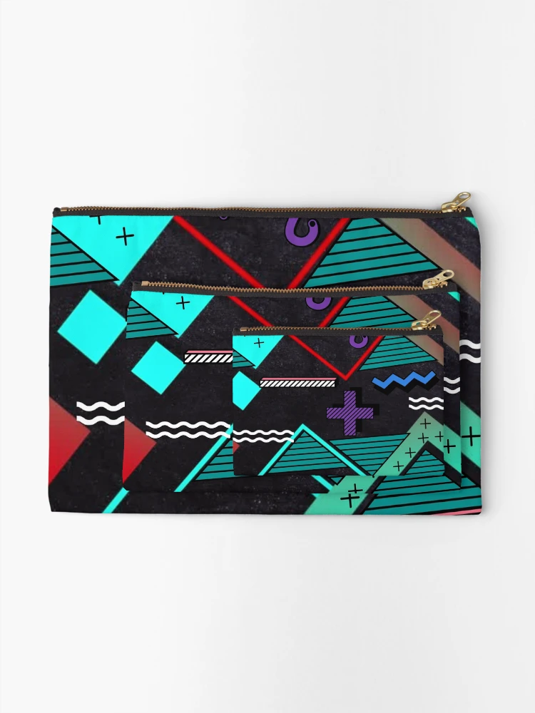 Thumbnail 2 of 4, Zipper Pouch, Geometric Pattern - Colorful designed and sold by SBWorld.