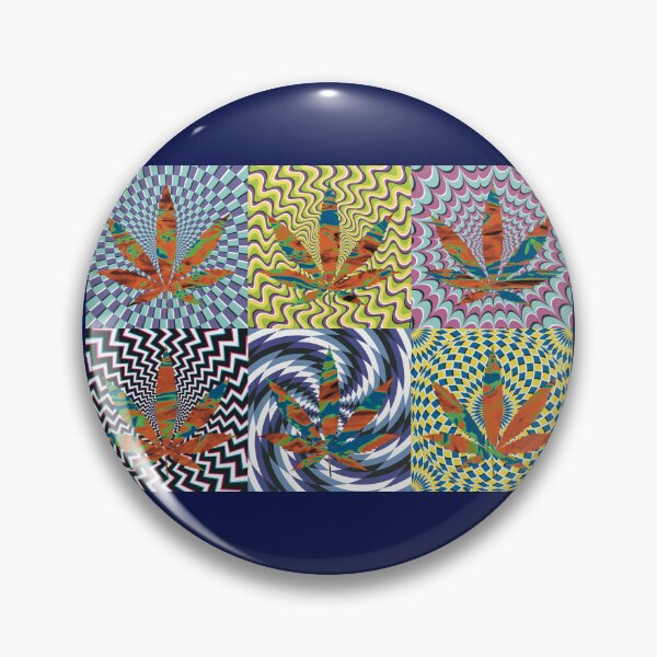 Artikelvorschau, Pot Leaf Pop Art with Retro Colorful Psychedelic Spirals with Trippy Liquid Pot Leaf entworfen und verkauft von YomeHayin.