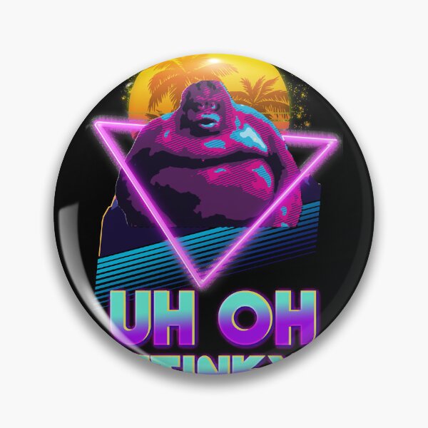Item preview, Uh Oh Stinky Poop Le Monke 80s Vaporwave Outrun Style designed and sold by gabriellalind.