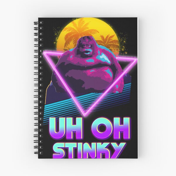 Item preview, Uh Oh Stinky Poop Le Monke 80s Vaporwave Outrun Style designed and sold by gabriellalind.