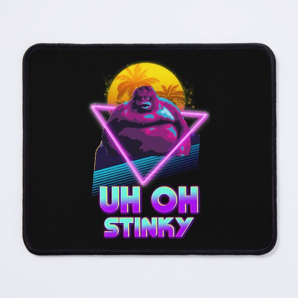 Item preview, Uh Oh Stinky Poop Le Monke 80s Vaporwave Outrun Style designed and sold by gabriellalind.