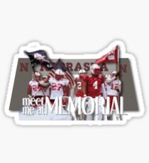 Meet Me at Memorial UNL Football Sticker