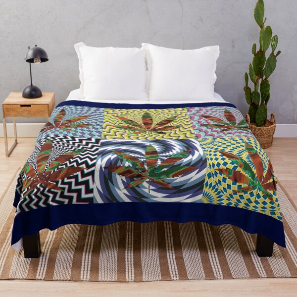 Item preview, Pot Leaf Pop Art with Retro Colorful Psychedelic Spirals with Trippy Liquid Pot Leaf designed and sold by YomeHayin.
