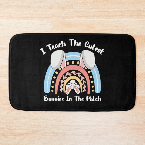 Item preview, I Teach The Cutest Bunnies In The Patch Leopard Rainbow Teacher designed and sold by Tatus Brinal.