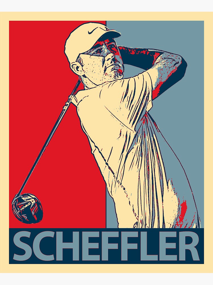 "Scottie Scheffler" Sticker by ElissaAlvarez Redbubble