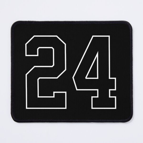 Item preview, Black Number 24 lucky sports jersey twenty four designed and sold by HeavyStyle.