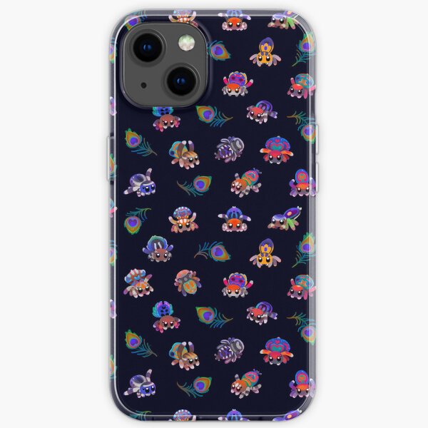 Peacock spider iPhone Soft Case