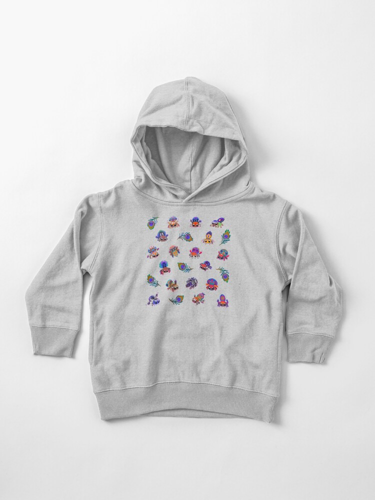 Thumbnail 1 of 5, Toddler Pullover Hoodie, Peacock spider designed and sold by pikaole.