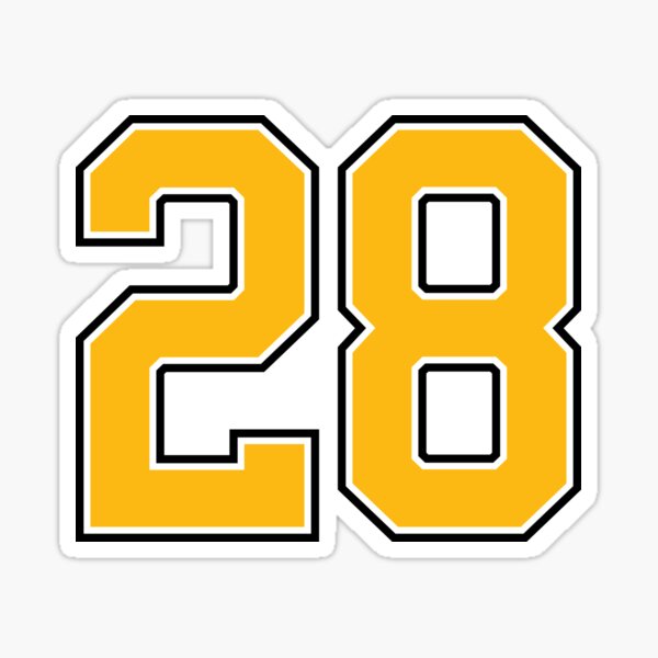 JD Martinez #28 Jersey Number Sticker for Sale by StickBall