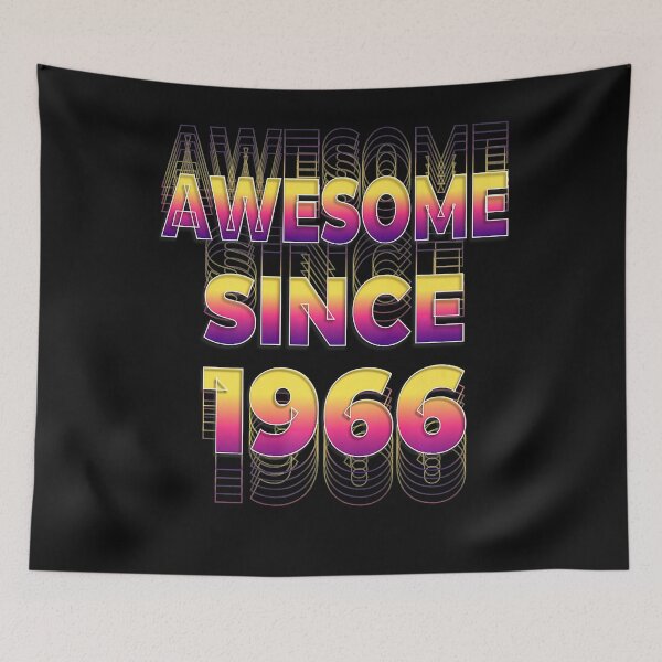Item preview, 80s 90s Vintage Born In Awesome Since 1966 Party 56 Year Old Premium designed and sold by KathrineSandnes.