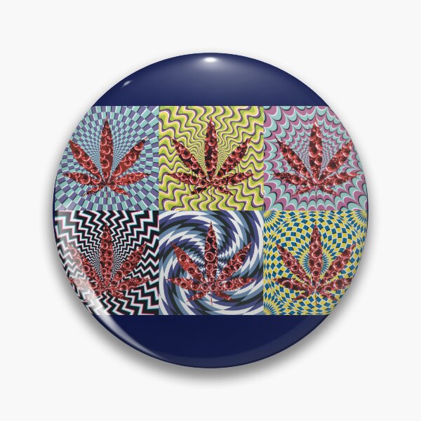 Artikelvorschau, Pot Leaf Pop Art with Retro Colorful Psychedelic Spirals with Bubbles Pot Leaf entworfen und verkauft von YomeHayin.