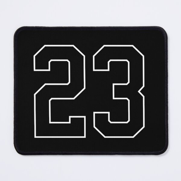 Item preview, Black Number 23 lucky sports jersey twenty three designed and sold by HeavyStyle.