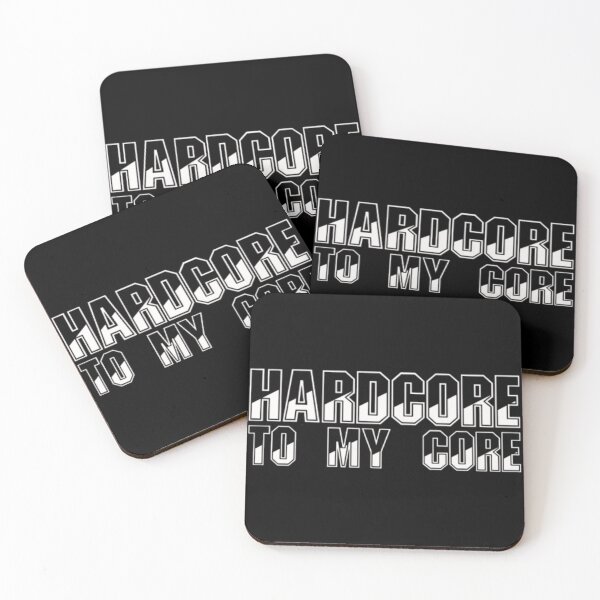 Item preview, Hardcore To My Core Hardcore Music White designed and sold by RichTeeDesigns.