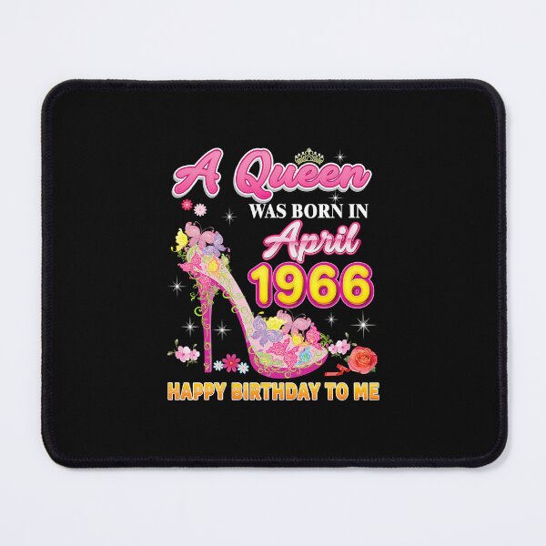 Item preview, A Queen Was Born In April 1966 Happy Birthday To Me Floral designed and sold by KathrineSandnes.