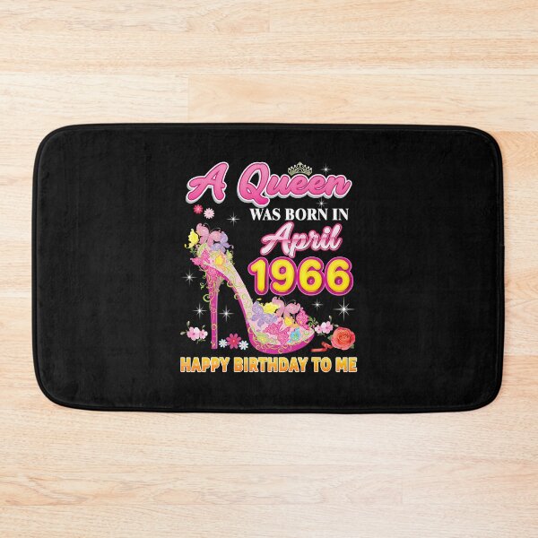 Item preview, A Queen Was Born In April 1966 Happy Birthday To Me Floral designed and sold by KathrineSandnes.