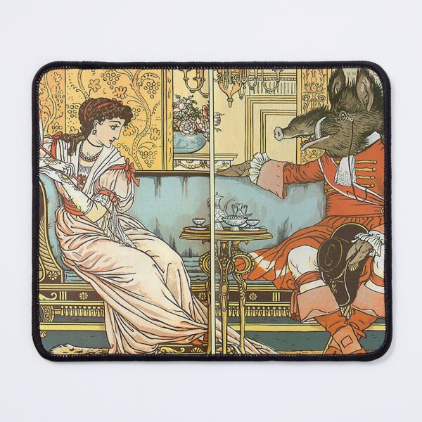 Item preview, Beauty and the Beast by Walter Crane - Vintage Art designed and sold by RickE.