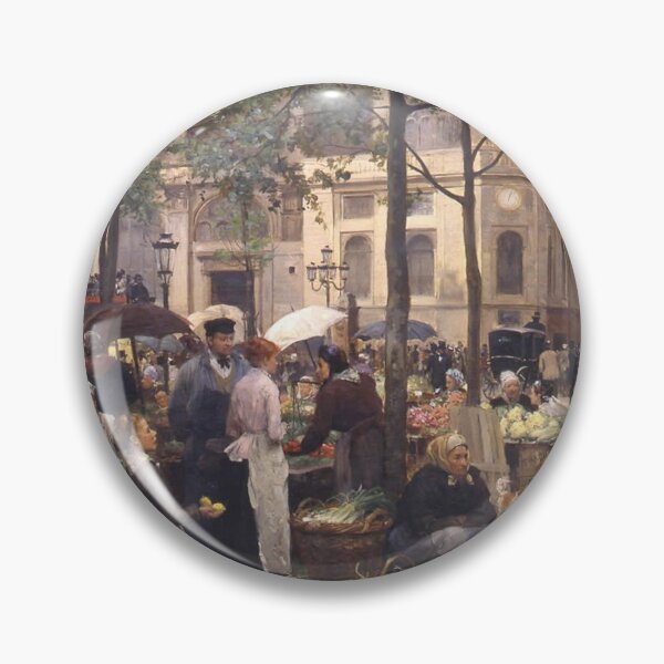 Item preview, Un Marche Parisien - Victor Gariel Gilbert - Vintage Art designed and sold by RickE.