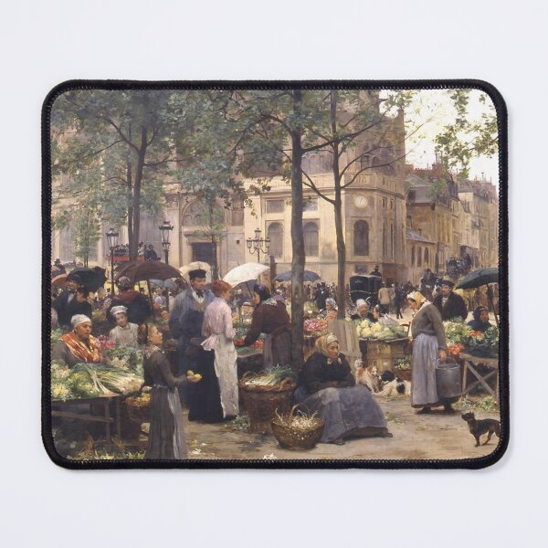 Item preview, Un Marche Parisien - Victor Gariel Gilbert - Vintage Art designed and sold by RickE.