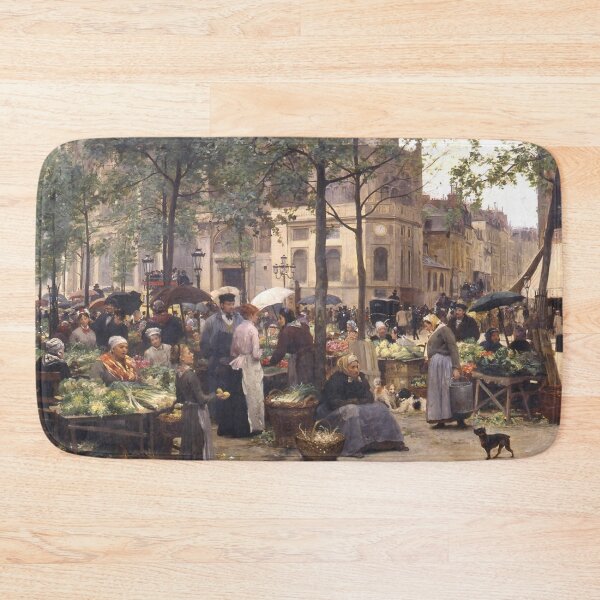 Item preview, Un Marche Parisien - Victor Gariel Gilbert - Vintage Art designed and sold by RickE.