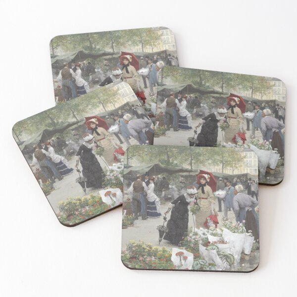 Item preview, Le marché des fleurs - Victor Gabriel Gilbert - Vintage Art designed and sold by RickE.