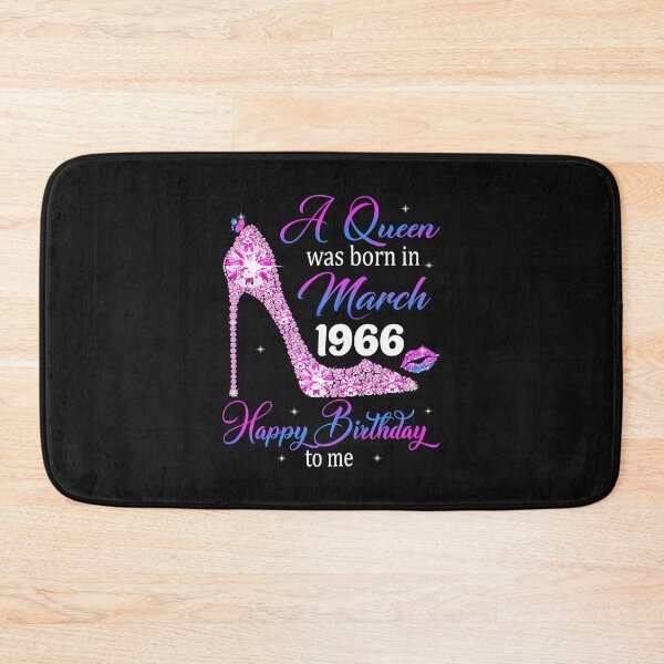 Item preview, A Queen Was Born In March 1966 Happy Birthday To Me Floral designed and sold by KathrineSandnes.