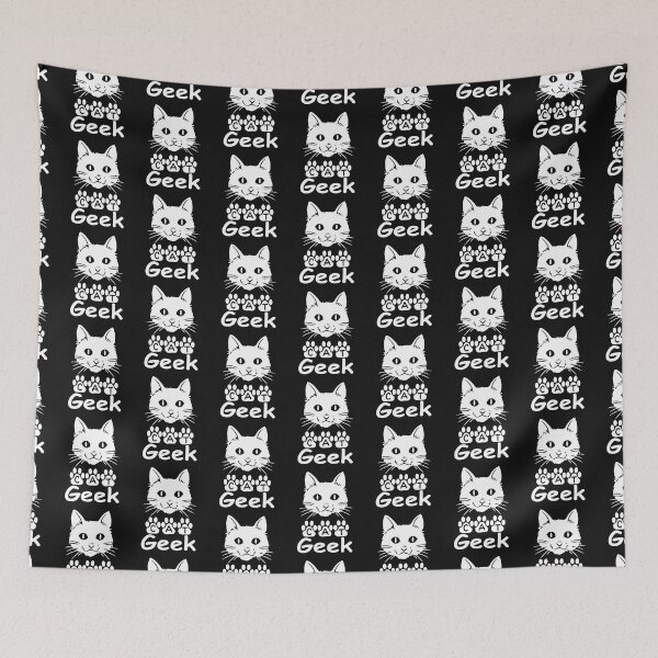 Item preview,  Cat Geek t-shirt, cute gift for cat lover, cat mom/dad, animal lover shirt. designed and sold by DesignedBySnip.