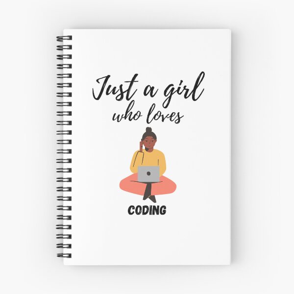 Item preview, Girl who loves coding - Text and girl with laptop designed and sold by Urvashi Patel.
