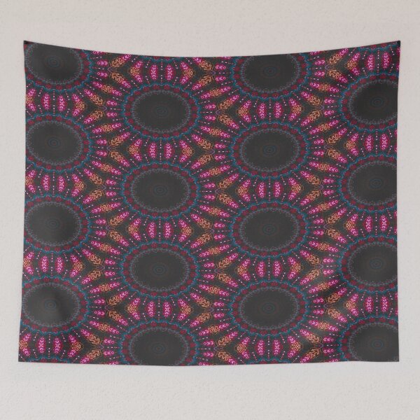 Item preview, Blue Rose Pink and Orange Mandala designed and sold by Thsid.