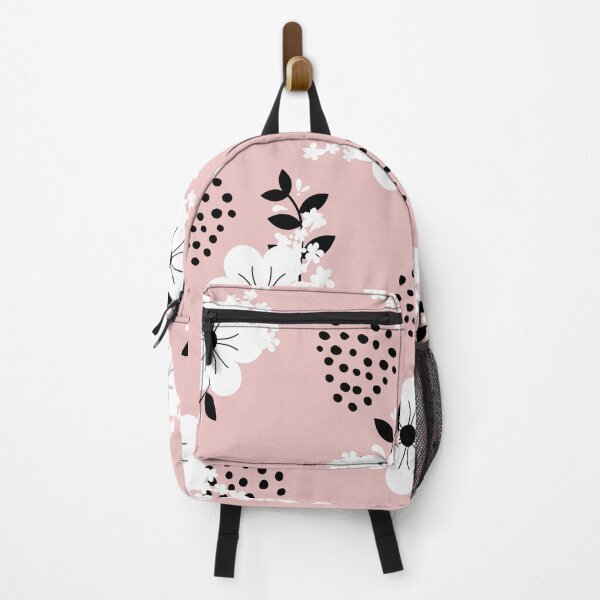Item preview, Minimalistic White Flowers with Colorful Background (coral) designed and sold by Dorina Larsdotter.