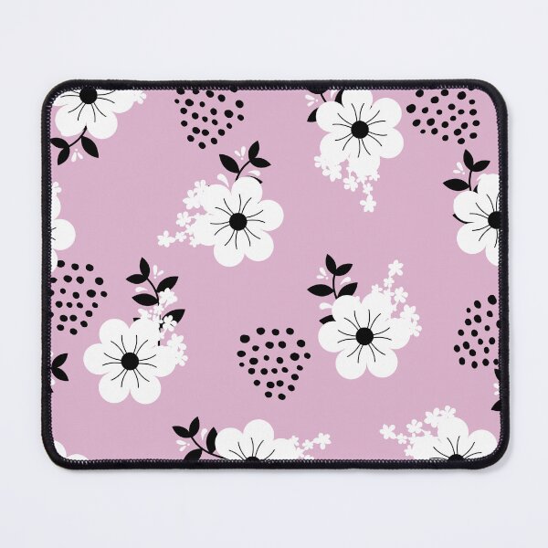 Item preview, Minimalistic White Flowers with Colorful Background (pink) designed and sold by Dorina Larsdotter.