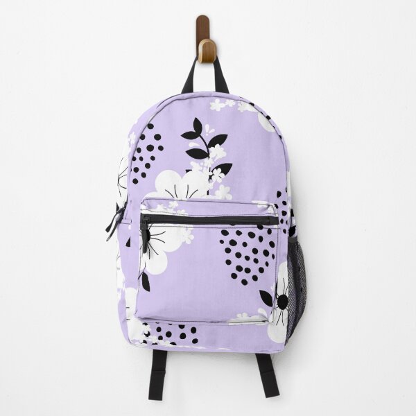 Item preview, Minimalistic White Flowers with Colorful Background (purple) designed and sold by Dorina Larsdotter.