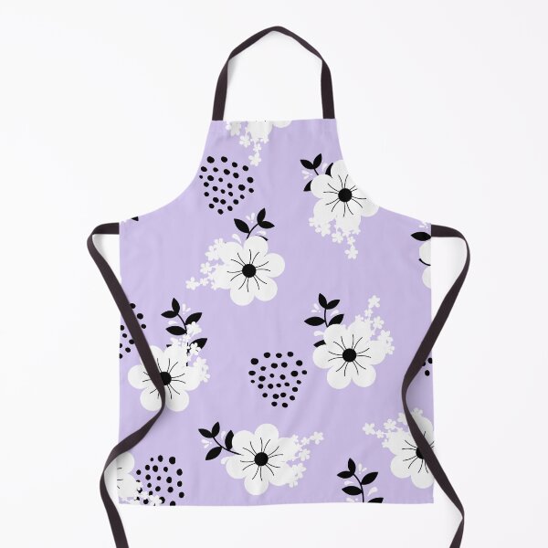 Item preview, Minimalistic White Flowers with Colorful Background (purple) designed and sold by Dorina Larsdotter.