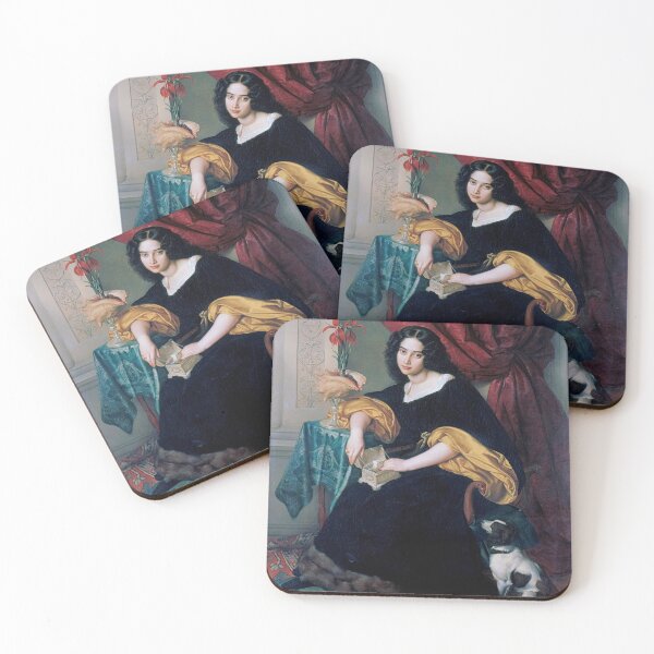 Item preview, Portrait of Paline by Julius Hubner - Vintage Art designed and sold by RickE.