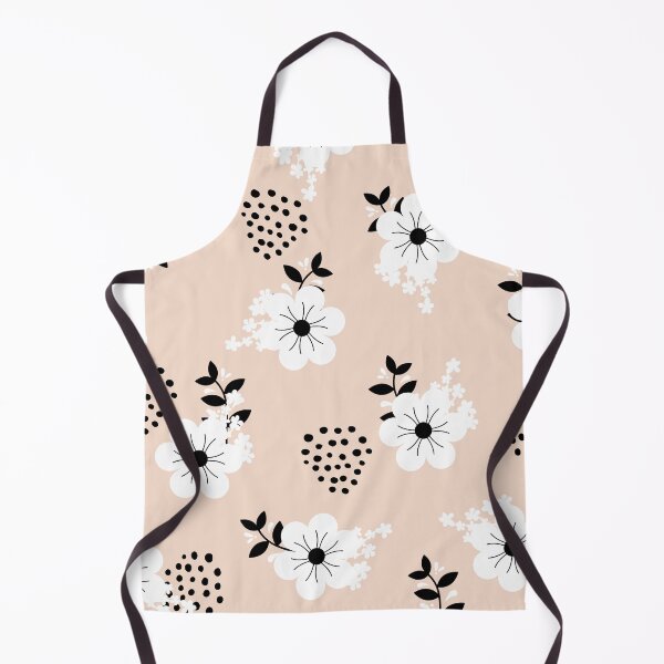 Item preview, Minimalistic White Flowers with Colorful Background (beige) designed and sold by Dorina Larsdotter.