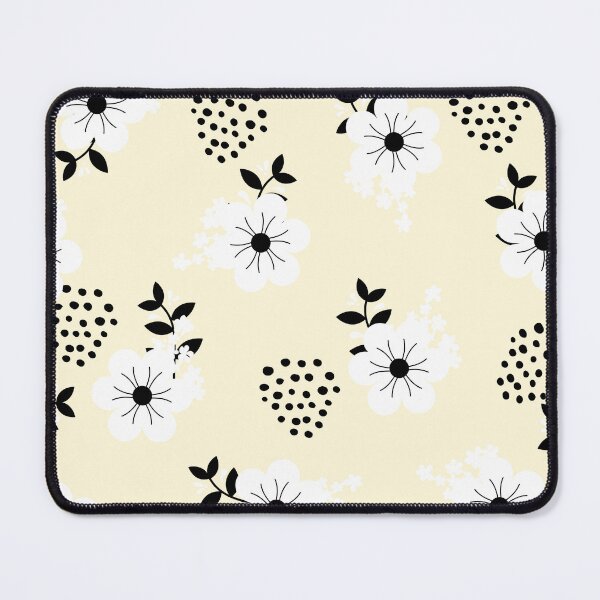 Item preview, Minimalistic White Flowers with Colorful Background (yellow) designed and sold by Dorina Larsdotter.
