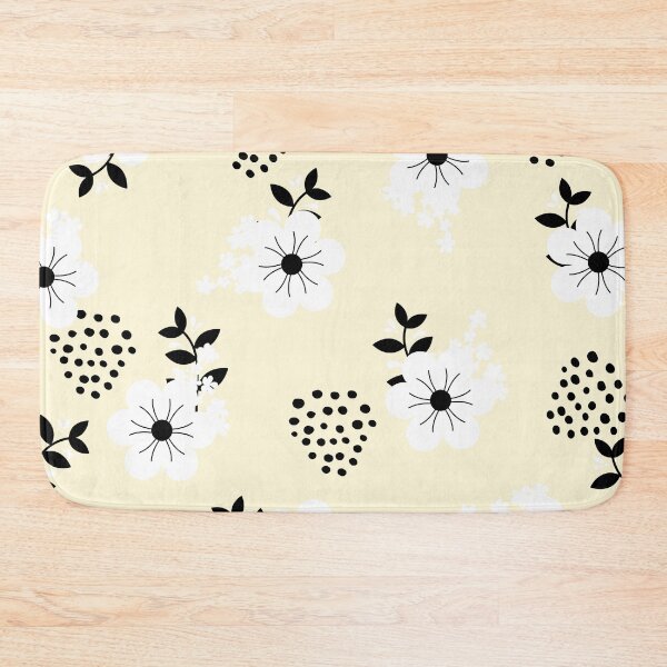Item preview, Minimalistic White Flowers with Colorful Background (yellow) designed and sold by Dorina Larsdotter.