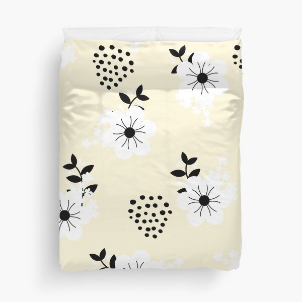 Item preview, Minimalistic White Flowers with Colorful Background (yellow) designed and sold by Dorina Larsdotter.