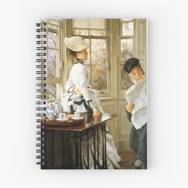 Item preview, Reading the News - Tissot - Vintage ARt designed and sold by RickE.