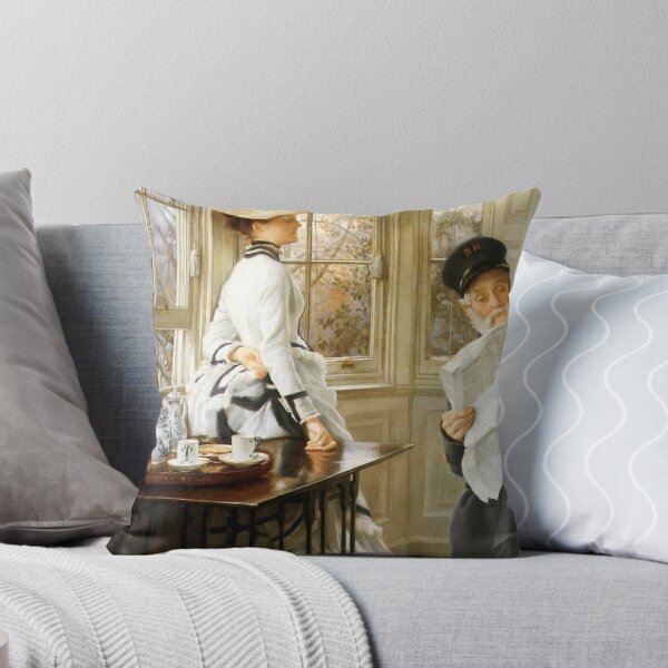 Item preview, Reading the News - Tissot - Vintage ARt designed and sold by RickE.