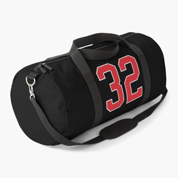 Vista previa del artículo con la obra «Número deportivo 32, color rojo y negro, deporte de la suerte treinta y dos», diseñado y vendido por ArtIsParty.