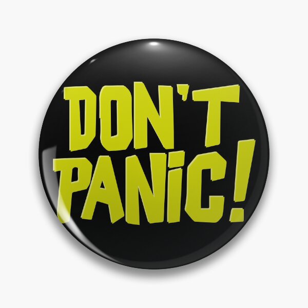 Item preview, Don't Panic Hitchikers Guide designed and sold by iconikit.