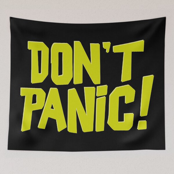 Item preview, Don't Panic Hitchikers Guide designed and sold by iconikit.