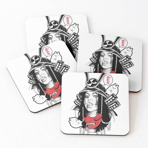 Item preview, Japanese Samurai Pop Art Cool Girl designed and sold by OWLvision33.