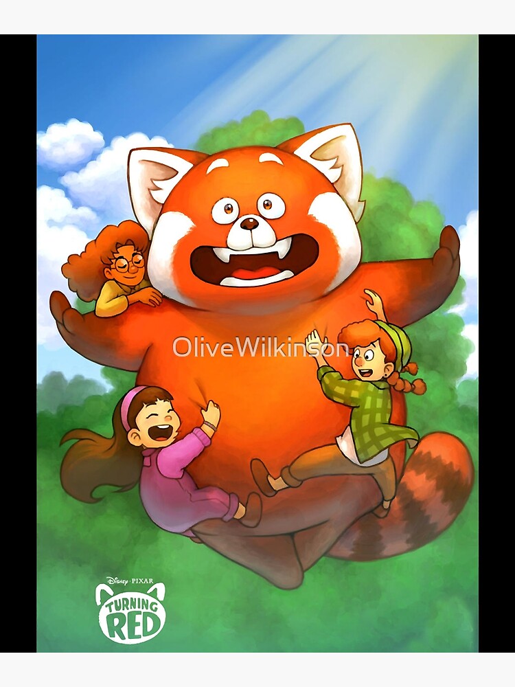 "Turning Red Panda" Poster for Sale by OliveWilkinson Redbubble