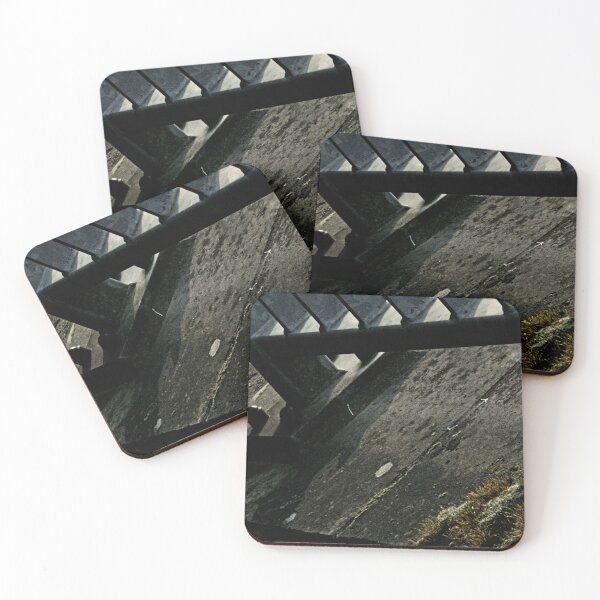 Item preview, Moss on concrete under railings with incoming sunshine designed and sold by LuxorArtz.