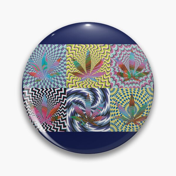 Artikelvorschau, Pot Leaf Pop Art with Retro Colorful Psychedelic Spirals with Colored Swirls Pot Leaf entworfen und verkauft von YomeHayin.