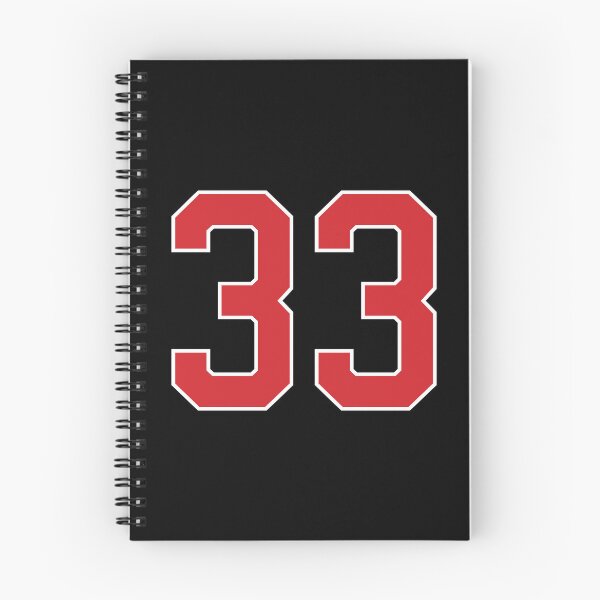 Item preview, Sports Number 33, red black color lucky sport thirty three designed and sold by ArtIsParty.