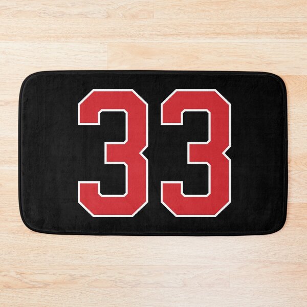 Item preview, Sports Number 33, red black color lucky sport thirty three designed and sold by ArtIsParty.