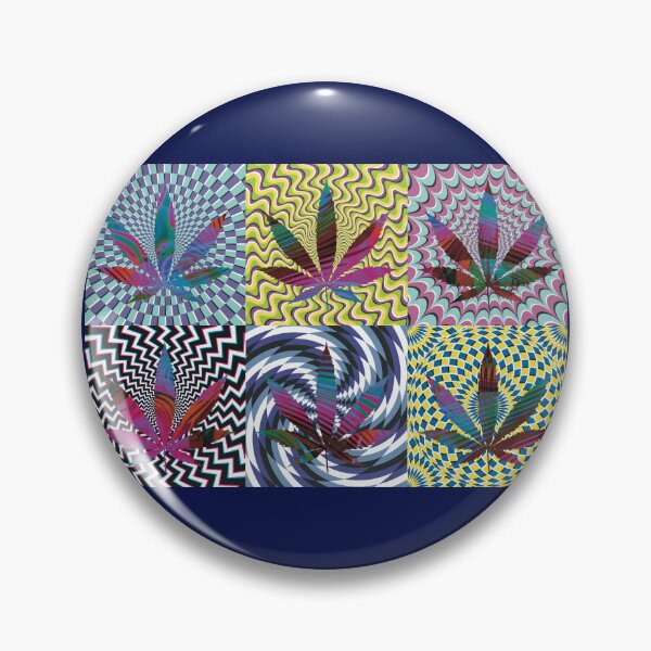 Artikelvorschau, Pot Leaf Pop Art with Retro Colorful Psychedelic Spirals with Colored Swirls Pot Leaf entworfen und verkauft von YomeHayin.